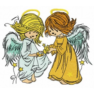 Stars for angels 3 embroidery design - Embroidery Design
