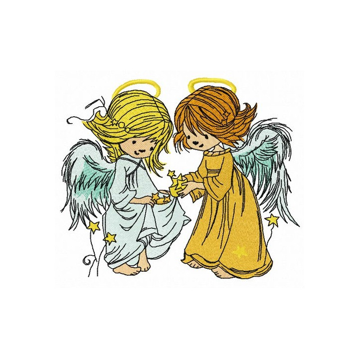 Stars for angels 3 embroidery design - Embroidery Design