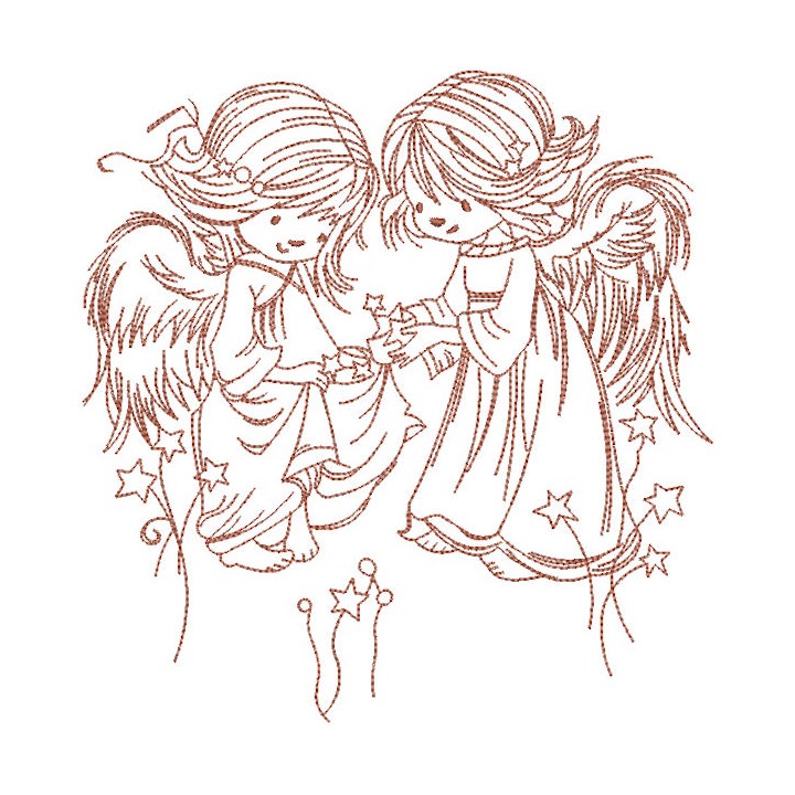 Stars for angels 2 embroidery design - Embroidery Design