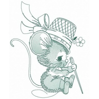 Mouse atelier embroidery design - Embroidery Design