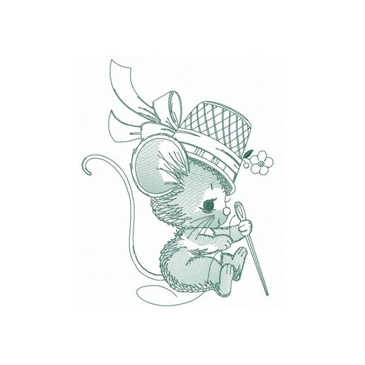 Mouse atelier embroidery design - Embroidery Design