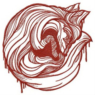 Fox dreams embroidery design - Embroidery Design