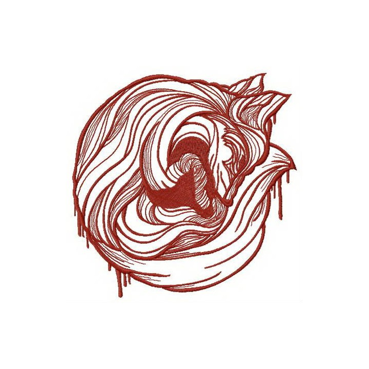 Fox dreams embroidery design - Embroidery Design