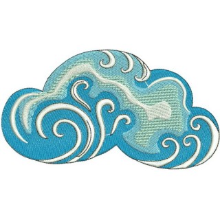 Cloud embroidery design - Embroidery Design