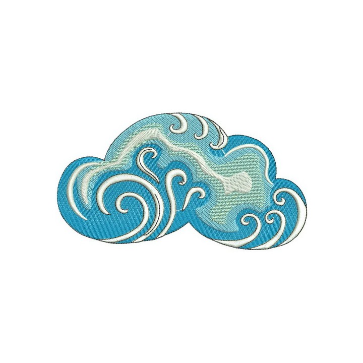 Cloud embroidery design - Embroidery Design