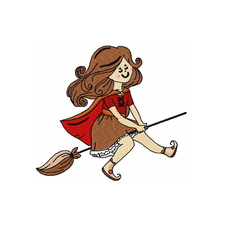 Little witches 7 embroidery design - Embroidery Design