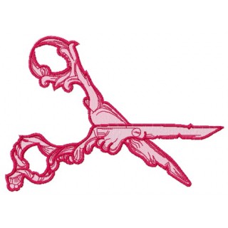 Gothic scissors 3 embroidery design - Embroidery Design