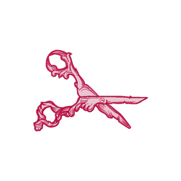 Gothic scissors 3 embroidery design - Embroidery Design