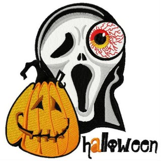 Happy pumpkin embroidery design - Embroidery Design