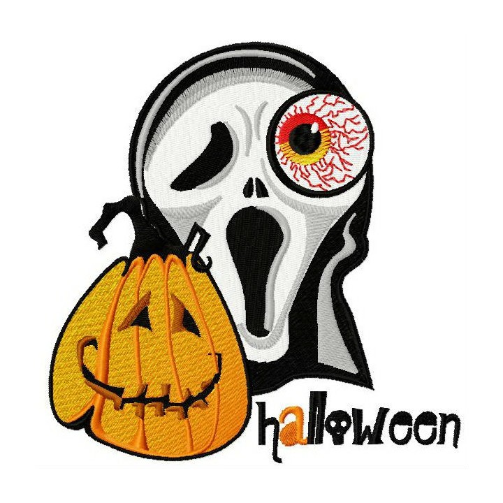 Happy pumpkin embroidery design - Embroidery Design