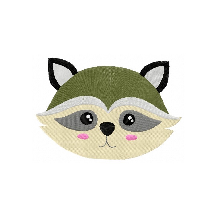 Curious raccoon 2 embroidery design - Embroidery Design