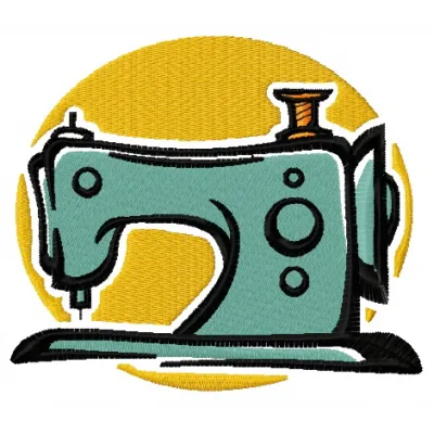 A vibrant sewing machine embroidery design showcasing intricate stitching patterns for creative crafting projects.