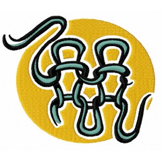 Knitted fragment embroidery design - Embroidery Design