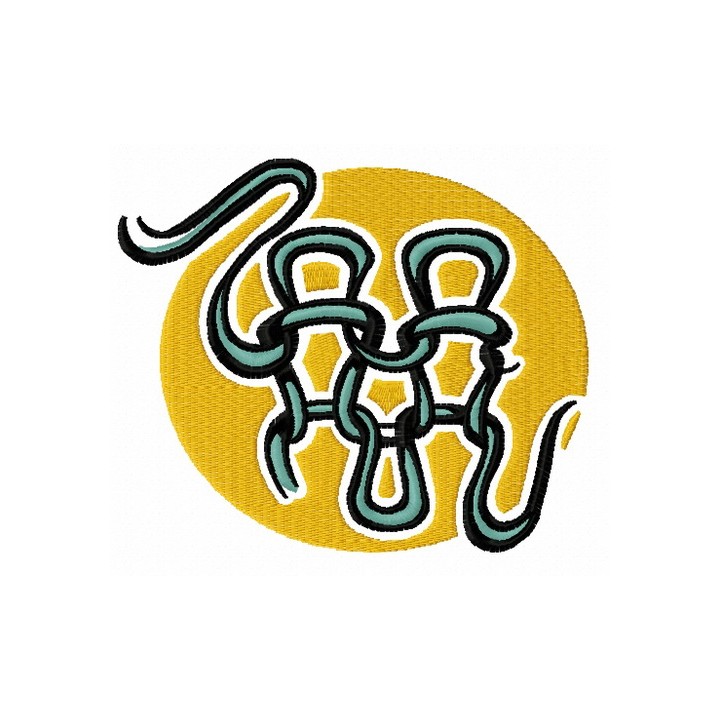 Knitted fragment embroidery design - Embroidery Design