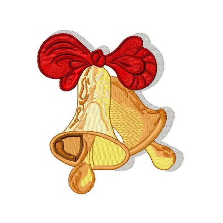 Christmas bells embroidery design - Embroidery Design