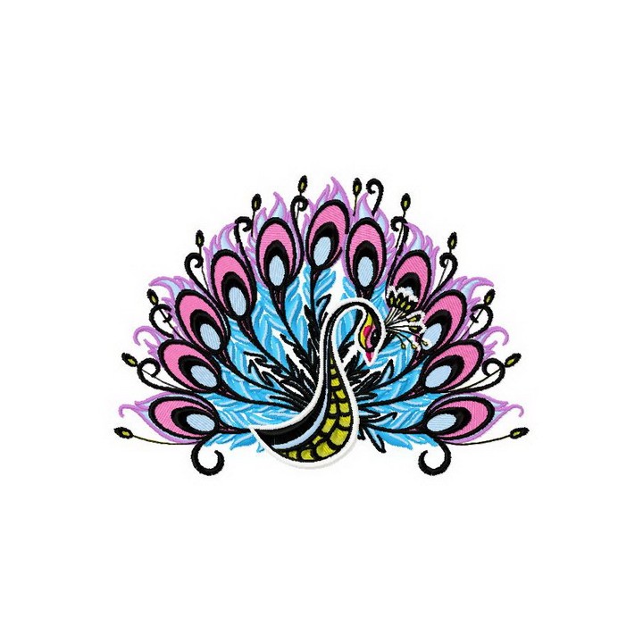 Peacock 3 embroidery design - Embroidery Design