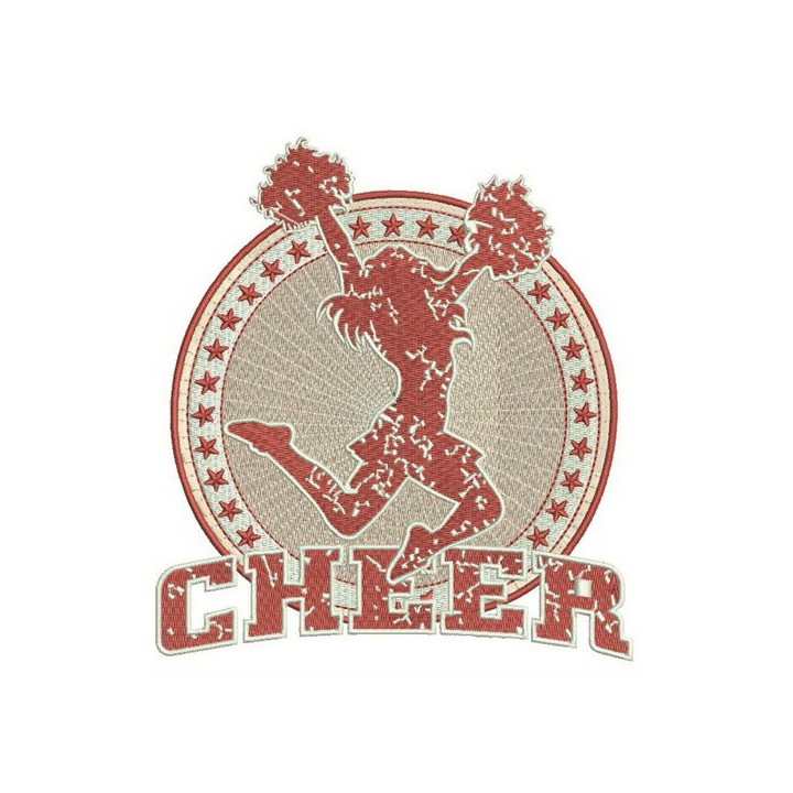 Cheer embroidery design - Embroidery Design